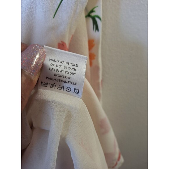 Revolve PRIVACY PLEASE Floral Mini Dress Sz XS Romantic Fairy Core Beachy Whimsy - Picture 11 of 11